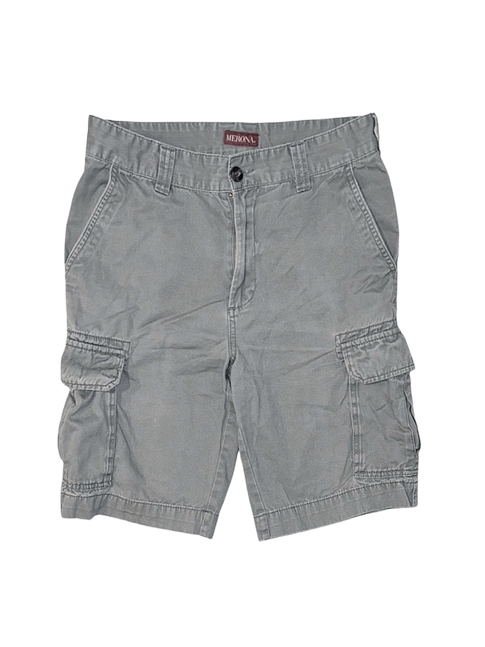 MERONA Men's Grey Cargo Pocket Shorts 30 Inch Waist